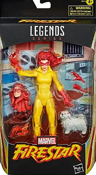 MARVEL LEGENDS ACTION FIGURE EXCLUSIVE FIRESTAR AND MS LION 15 CM